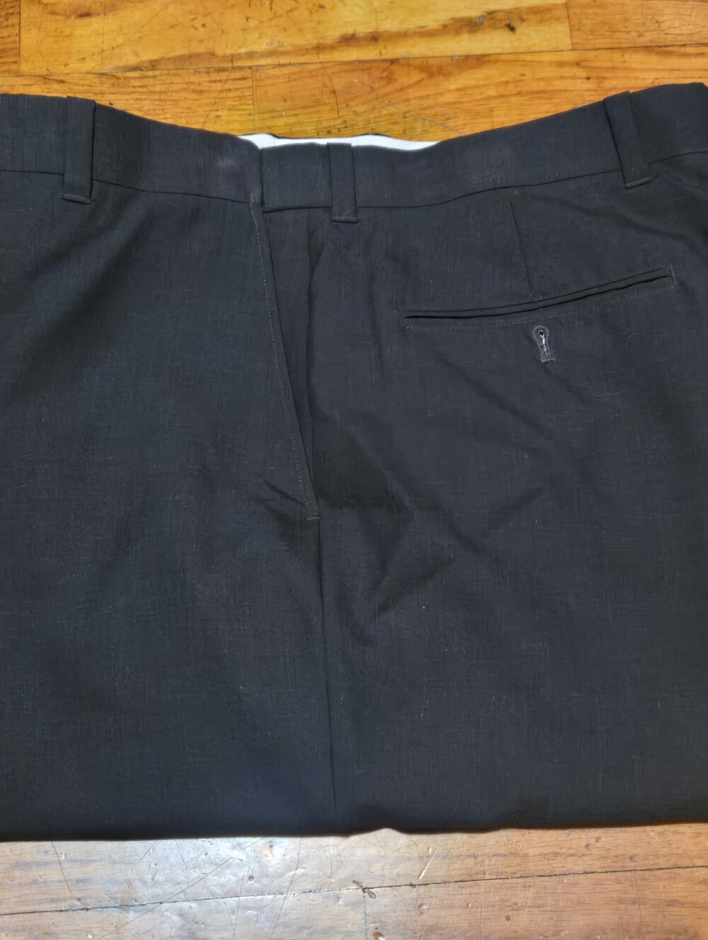 L.L. Bean Comfort Waist 100% Wool Charcoal Grey Size 37W x 28.5IN Men's Heritage